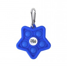 Mini Star Pop Fidget Spinner Keychain
